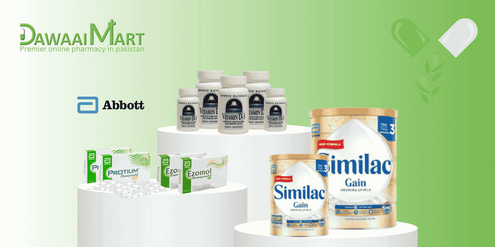 Ezomol, Protium, Similac, Vitamin D3 by Abbott